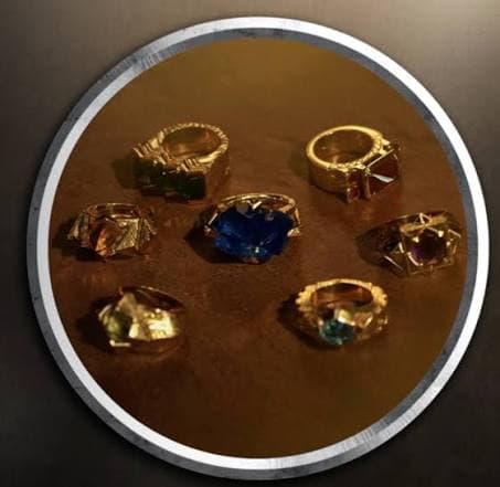The Seven Dwarf Rings