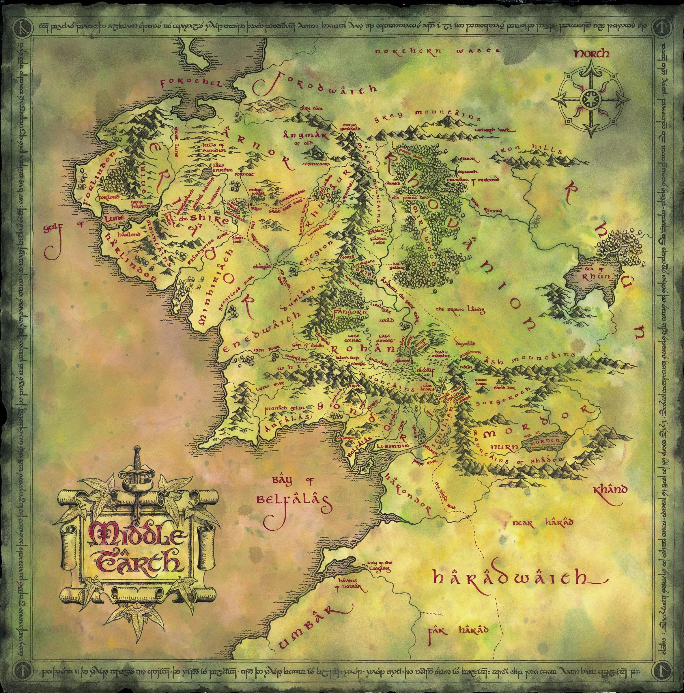Map of Middle-earth
